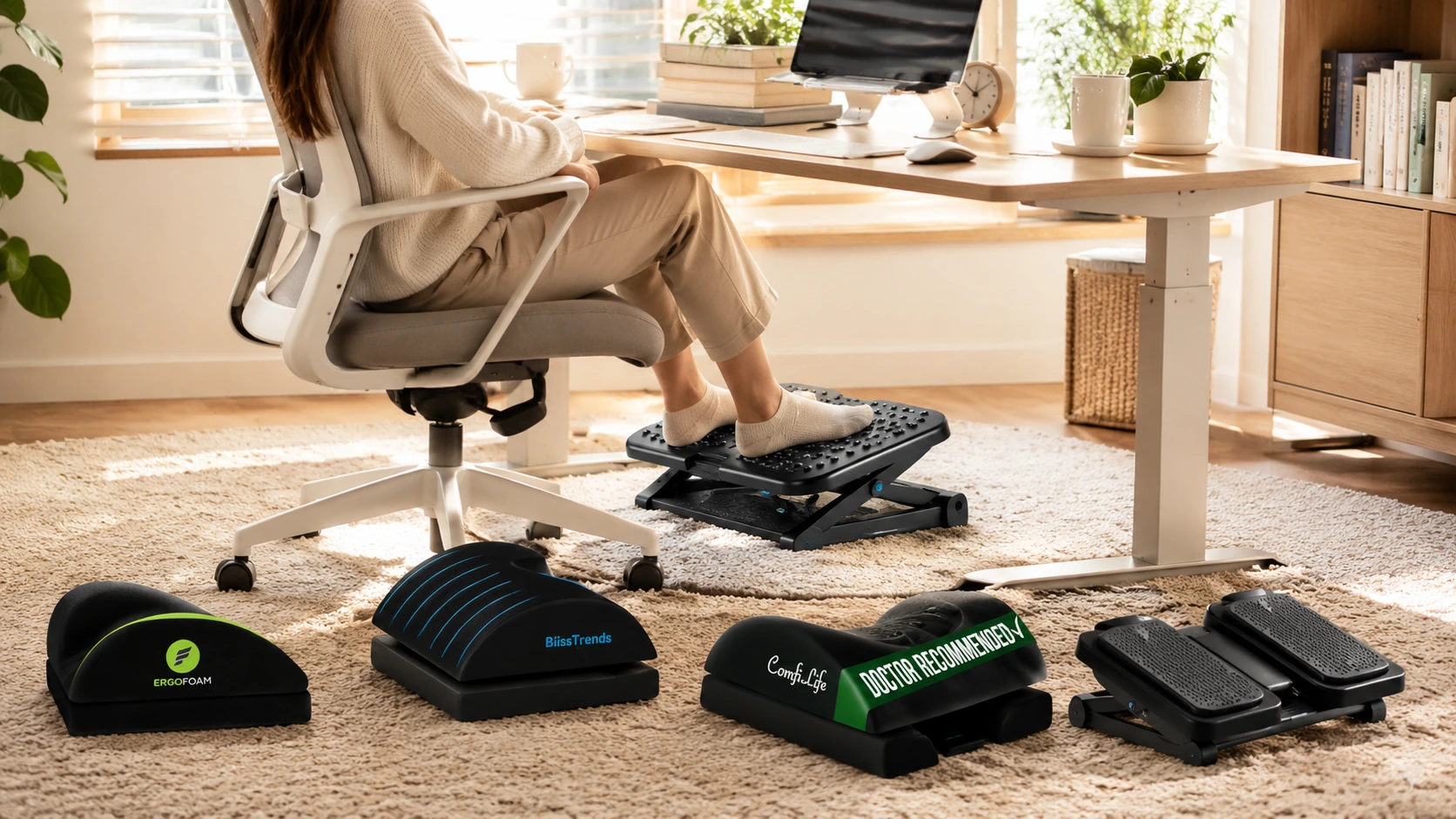 Best Adjustable Under-Desk Footrests (2026)