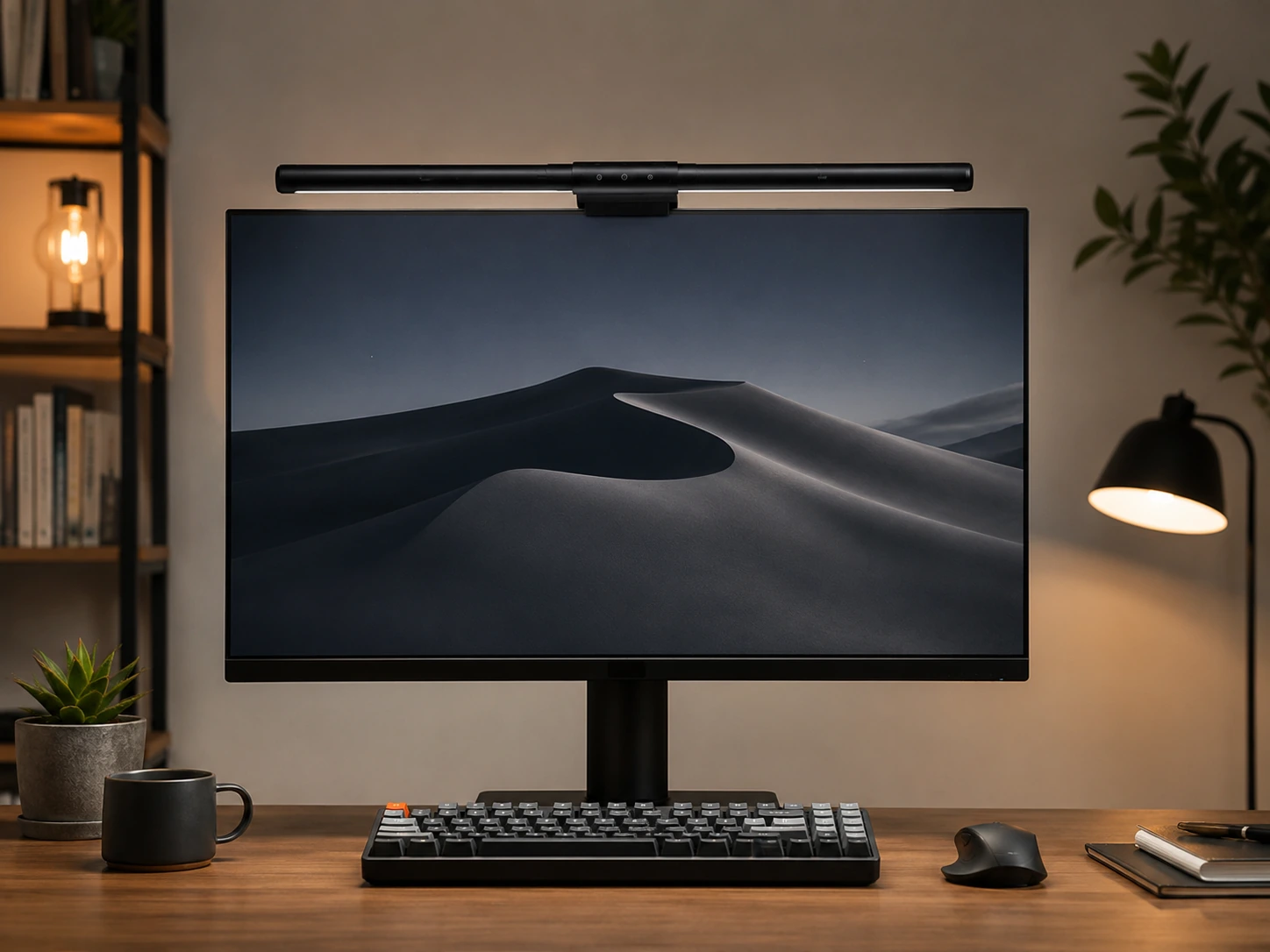 Quntis Computer Monitor Lamp, Auto-Dimming, 900 Lux